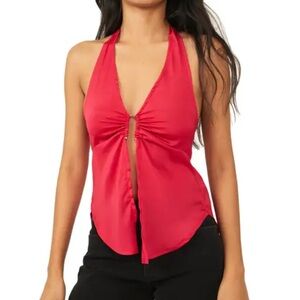 Red Halter Top
